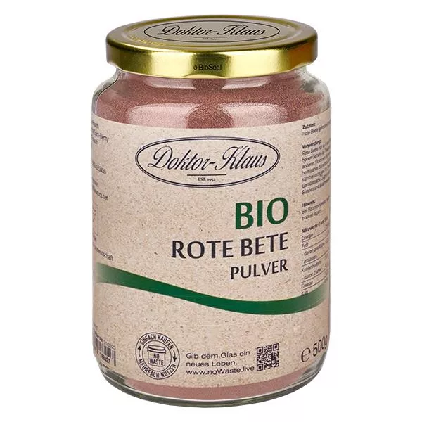 Prášek z bio červené řepy 500g Doktor-Klaus noWaste Prášek z bio červené řepy 500g Doktor-Klaus noWaste