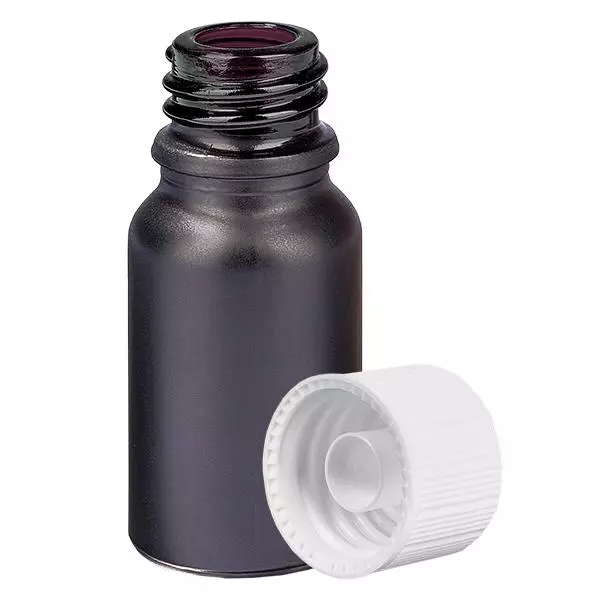 10ml láhev 11mm šroubovací uzávěr bílý standard BlackLine UT18/10 10ml láhev 11mm šroubovací uzávěr bílý standard BlackLine UT18/10