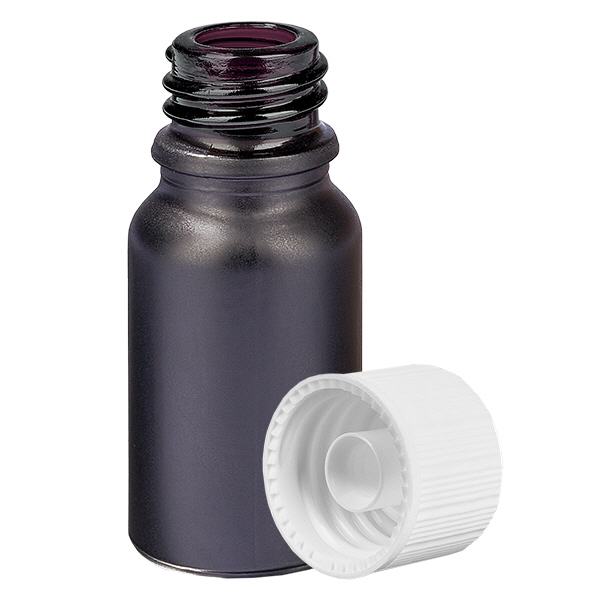 10ml láhev 11mm šroubovací uzávěr bílý standard BlackLine UT18/10 10ml láhev 11mm šroubovací uzávěr bílý standard BlackLine UT18/10