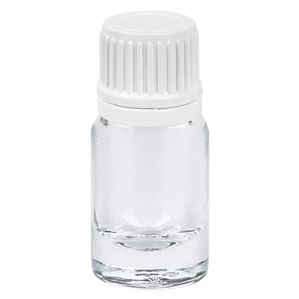 5ml lahvička 11mm šroubovací uzávěr bílý tamper evidentní uzávěr ClearLine UT18/5 5ml lahvička 11mm šroubovací uzávěr bílý tamper evidentní uzávěr ClearLine UT18/5
