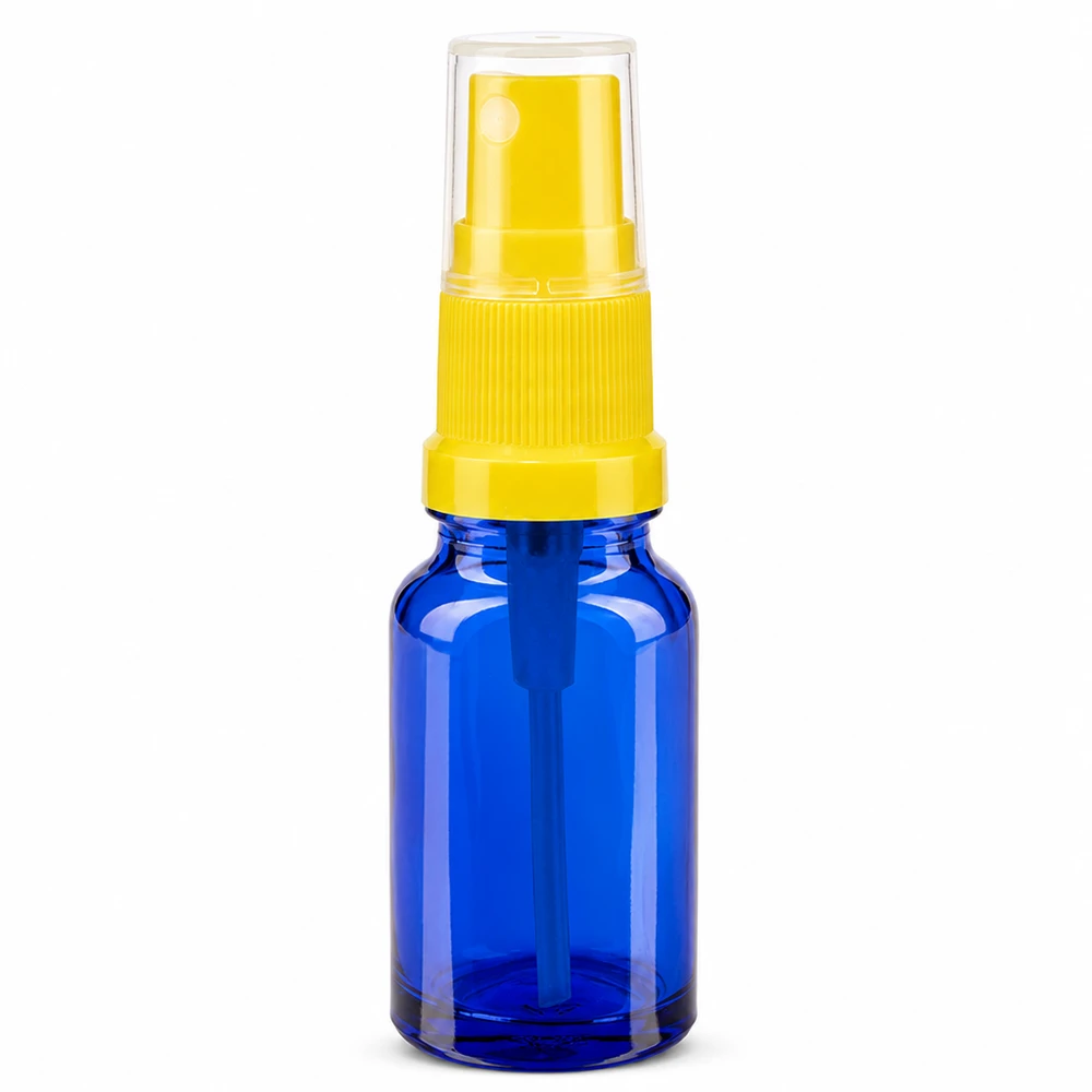 10ml Mini Sprayflasche gelb transparent STD BlueLine UT18 10 handliche Reisegröße