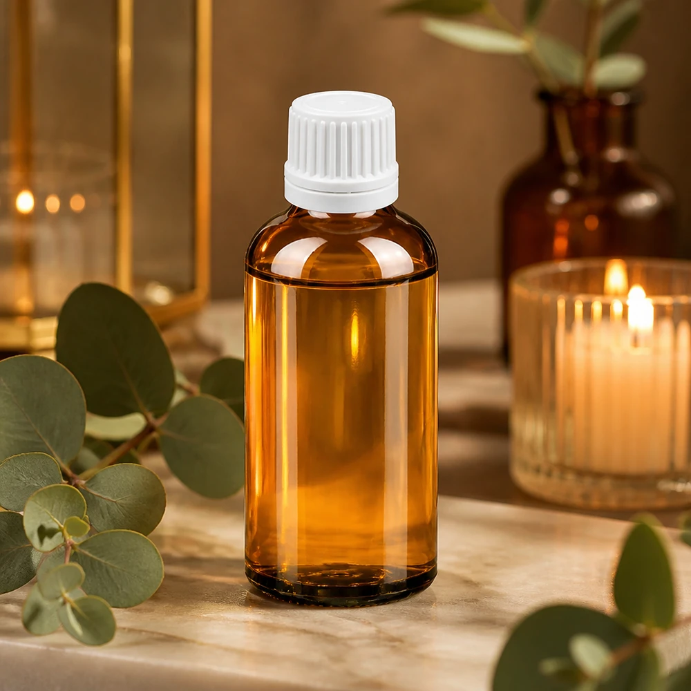 Nachfüllbare 50ml Glasflasche mit Tropfverschluss für umweltbewusste Kosmetik Anwendung