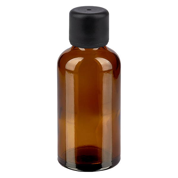 50ml láhev 6mm šroubovací uzávěr černá standard BrownLine UT18/50 50ml láhev 6mm šroubovací uzávěr černá standard BrownLine UT18/50