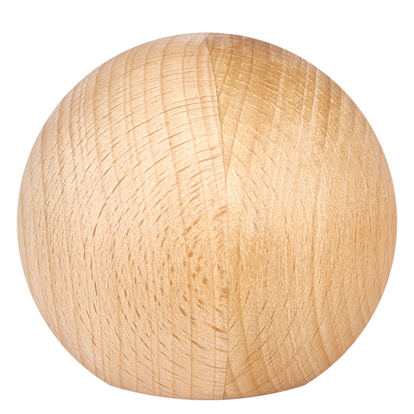 Dřevěná koule UNiTWIST (buk) pro WECK RR80 UNiTWIST Holzkugel Buche für WECK RR80 - Detailansicht der natürlichen Holzstruktur und Maserung