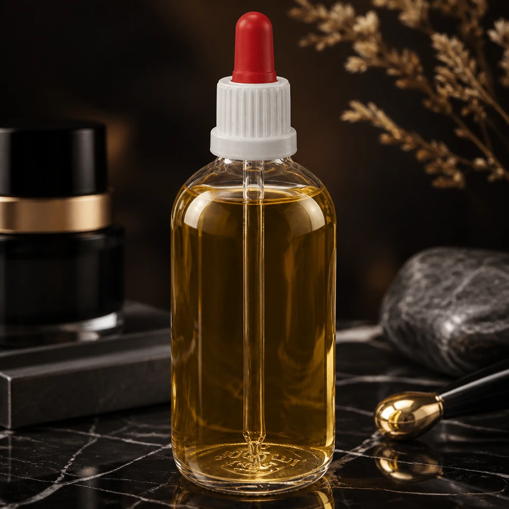 100ml Glasflasche mit integrierter Messpipette und rotem Ball für Laboranwendungen ClearLine UT18