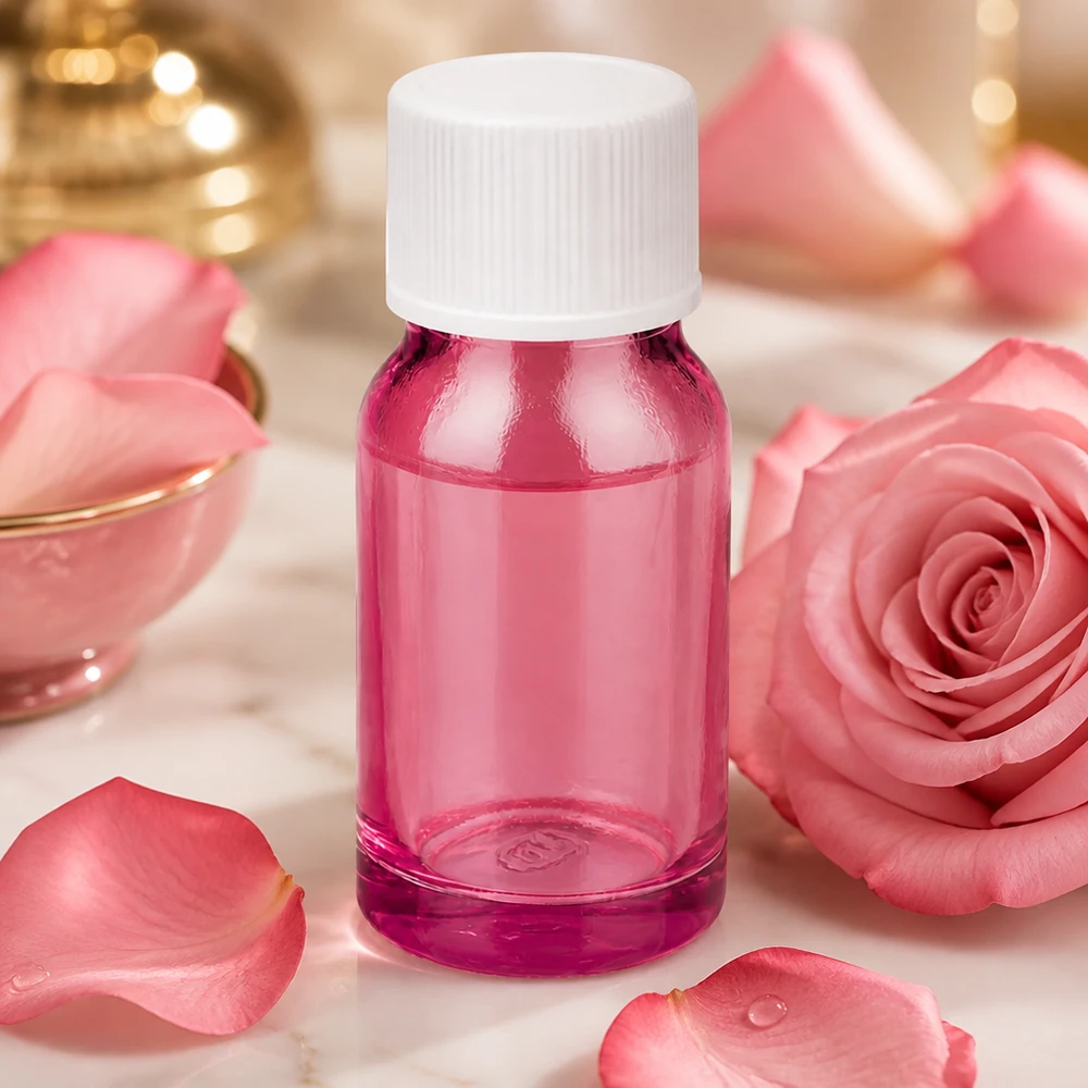 10ml láhev se šroubovacím uzávěrem 11 mm bílá standardní PurpleLine UT18/10 Professionelle 10ml Violettglas Flasche STD Ausführung mit weißem Deckel für Apotheken