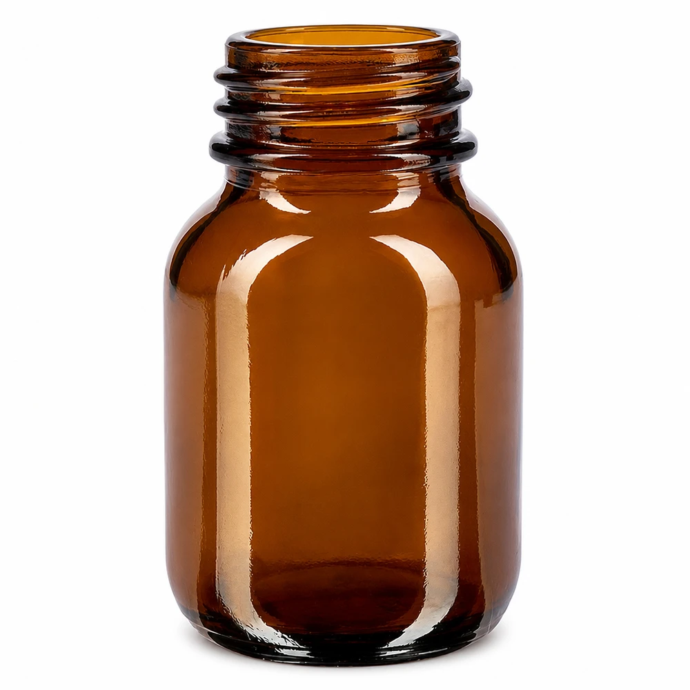 Lichtschützende 50ml Braunglasflasche für empfindliche Substanzen