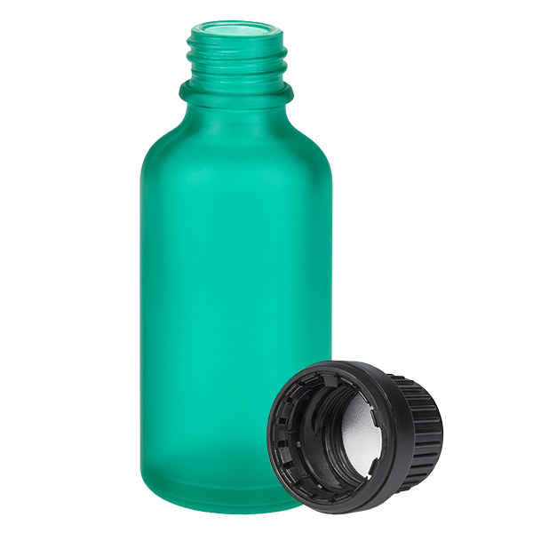 50ml láhev 11mm šroubovací uzávěr černý tamper evidentní uzávěr GreenLine UT18/50 50ml láhev 11mm šroubovací uzávěr černý tamper evidentní uzávěr GreenLine UT18/50