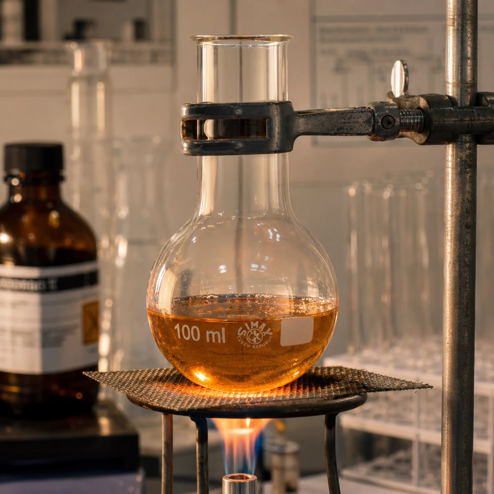 Baňka s širokým hrdlem 100ml Vielseitiger Stehkolben 100ml mit optimaler Größe für Mikrochemie und analytische Verfahren