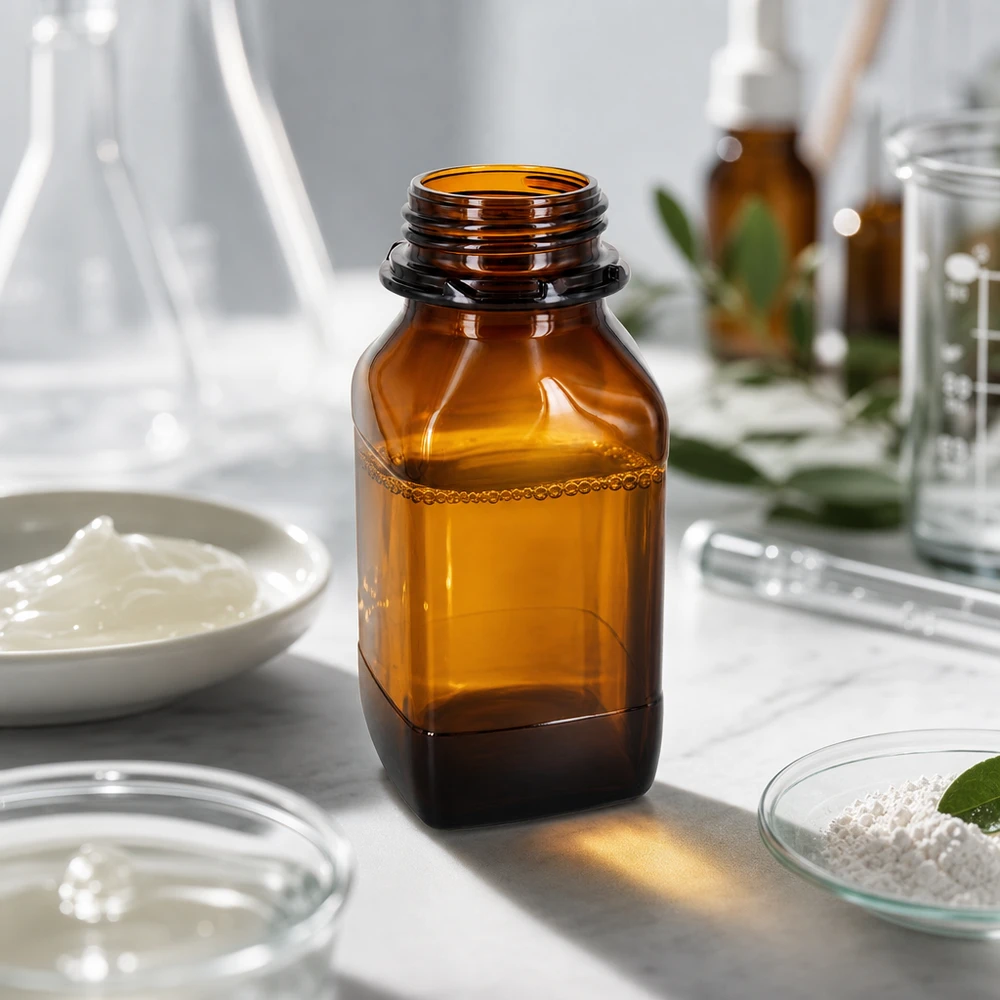 Láhev na chemikálie o objemu 500 ml Ergonomische 500ml Laborflasche mit grifffreundlicher Form für sicheres Handling von Chemikalien