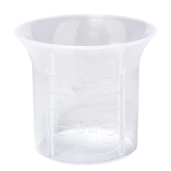 30ml pr&#367;hledn&#253; d&#225;vkovac&#237; kal&#237;&#353;ek se stupnic&#237; ApoGlas