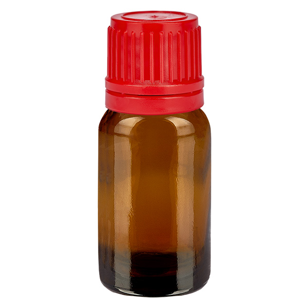 10ml lahvi&#269;ka 11mm &#353;roubovac&#237; uz&#225;v&#283;r &#269;erven&#253; tamper evidentn&#237; uz&#225;v&#283;r BrownLine UT18/10