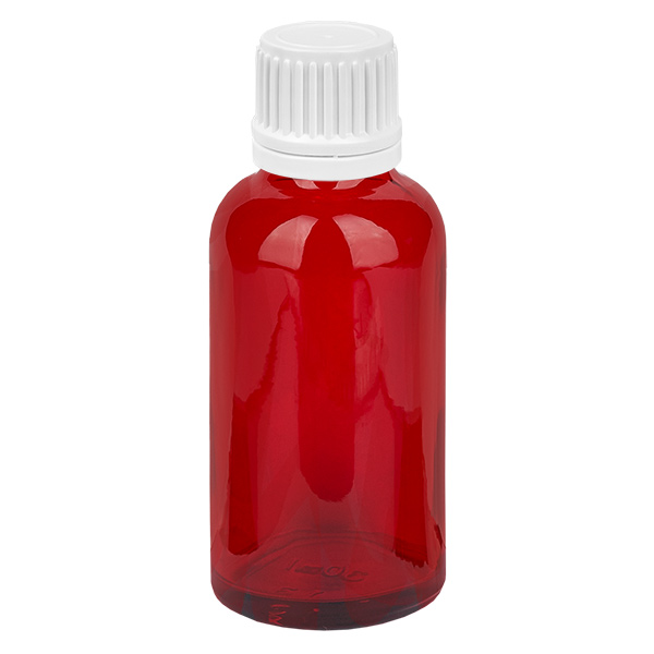 30ml láhev 11mm šroubovací uzávěr bílý uzávěr s ochranou proti manipulaci RedLine UT18/30 30ml láhev 11mm šroubovací uzávěr bílý uzávěr s ochranou proti manipulaci RedLine UT18/30