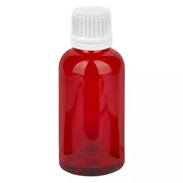 30ml láhev 11mm šroubovací uzávěr bílý uzávěr s ochranou proti manipulaci RedLine UT18/30