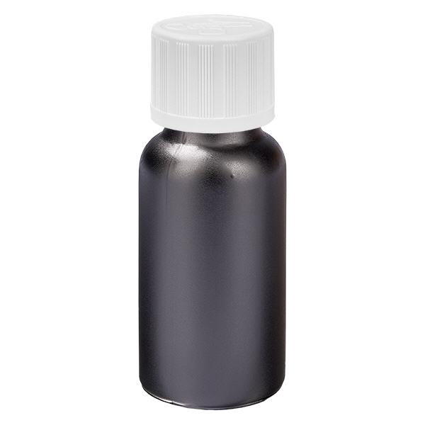 20ml lahvička 11mm šroubovací uzávěr bílý standardní uzávěr s ochranou proti manipulaci BlackLine UT18/20 20ml lahvička 11mm šroubovací uzávěr bílý standardní uzávěr s ochranou proti manipulaci BlackLine UT18/20