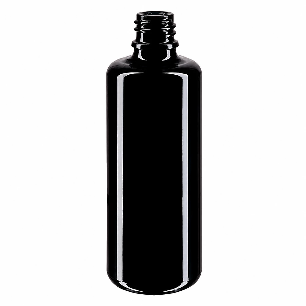 Fialová skleněná lahvička 100ml DIN 18 (Mironglas) Miron Violettglas Tropfflasche Orion 100ml mit Gewindehals für präzise Dosierung