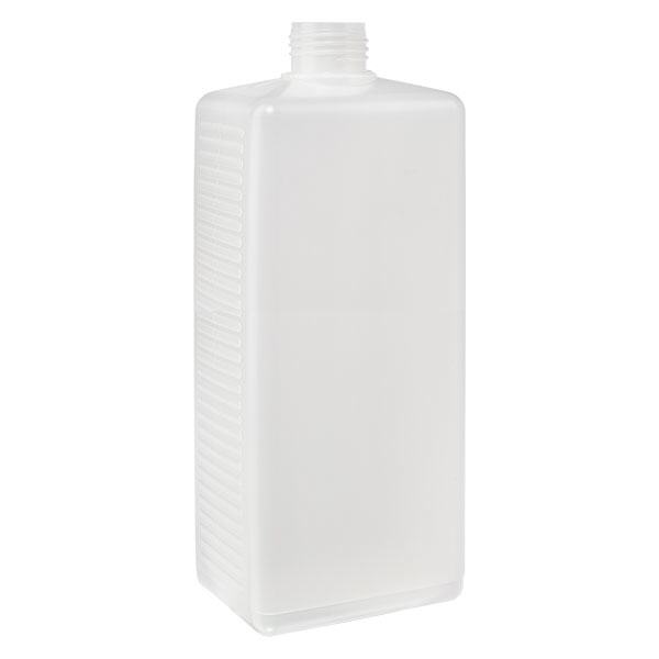 1000ml čtvercová láhev PE přírodní, bez uzávěru 1000ml čtvercová láhev PE přírodní, bez uzávěru