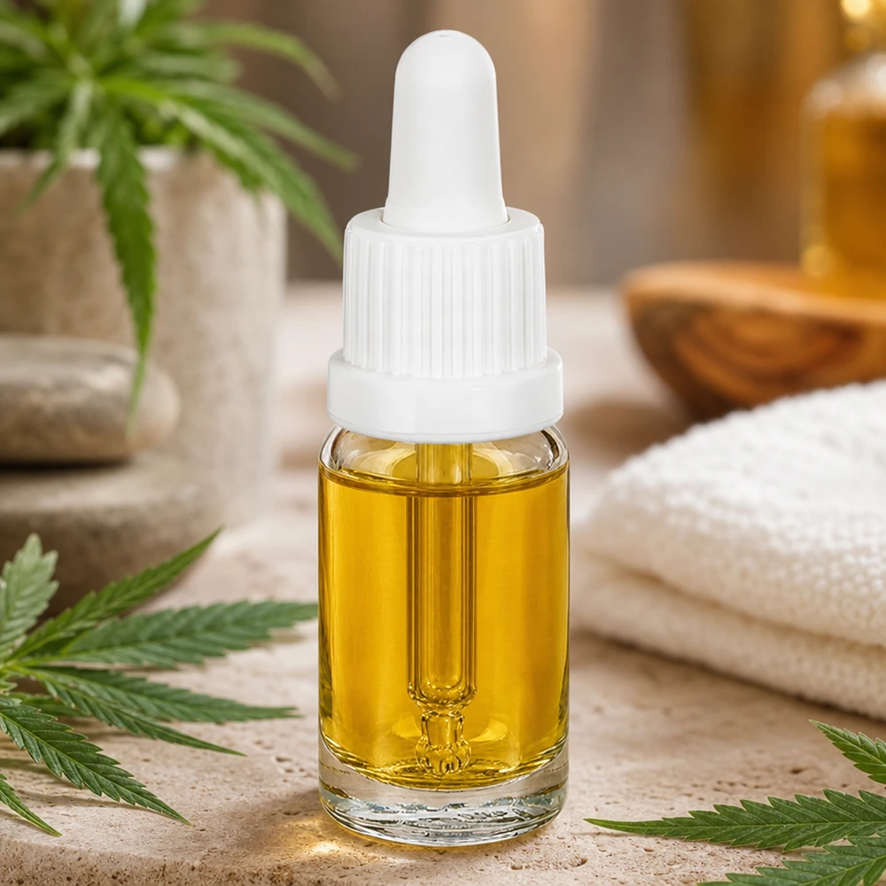 10ml pipetovací lahvička bílá s uzávěrem ClearLine UT18/10, který je zajištěn proti manipulaci. Nahaufnahme 10ml Klarglasflasche mit sichtbarem Glasröhrchen im weißen Pipettenverschluss