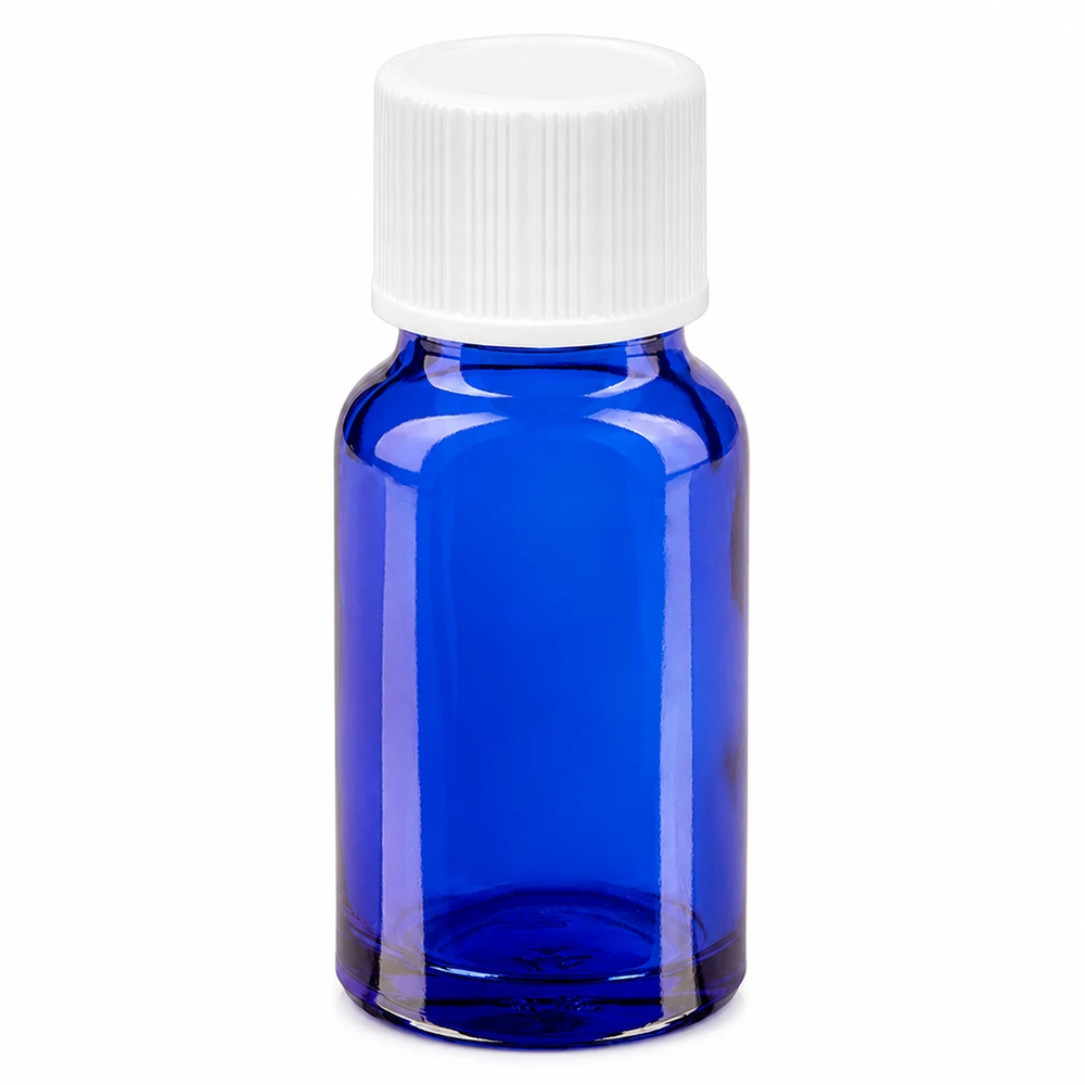10ml láhev 11mm šroubovací uzávěr bílý standard BlueLine UT18/10 10ml láhev 11mm šroubovací uzávěr bílý standard BlueLine UT18/10