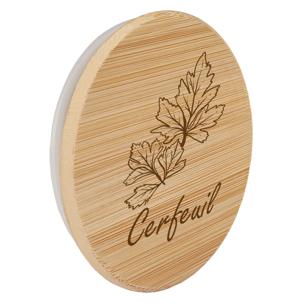Couvercle en bois "Cerfeuil" pro WECK RR60 Couvercle en bois "Cerfeuil" pro WECK RR60