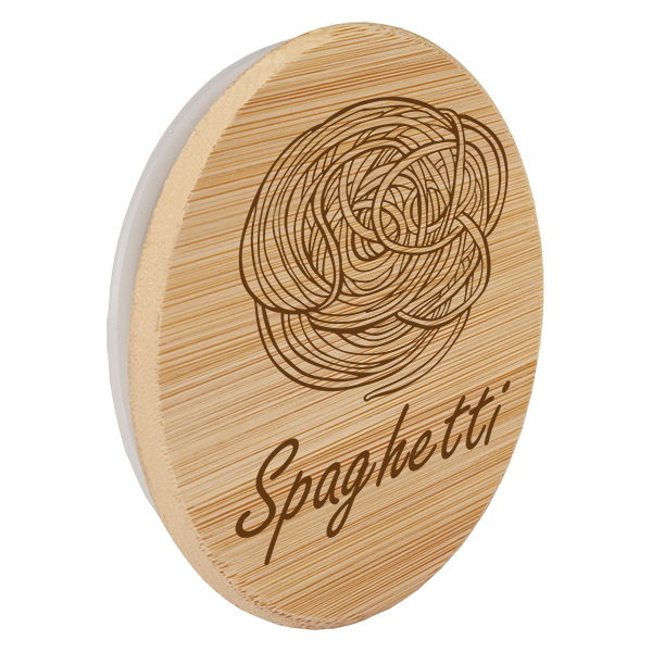 Couvercle en bois "Spaghetti" pour WECK RR100 Couvercle en bois "Spaghetti" pour WECK RR100