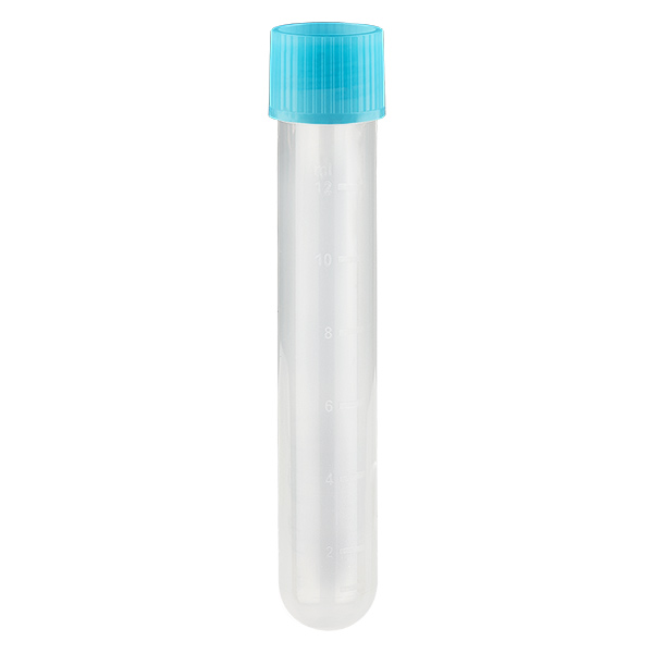Zkumavky 13ml, 16/100, modrý šroubovací uzávěr Zkumavky 13ml, 16/100, modrý šroubovací uzávěr