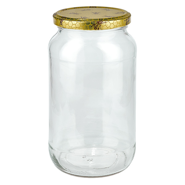 1062ml kulat&#225; sklenice + v&#237;&#269;ko BasicSeal vo&#353;tina UNiTWIST