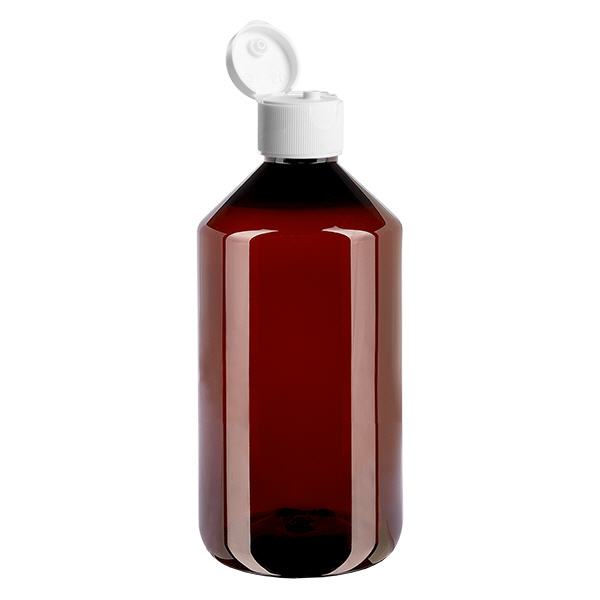 PET láhev 750ml s bílým flip-top uzávěrem PET láhev 750ml s bílým flip-top uzávěrem