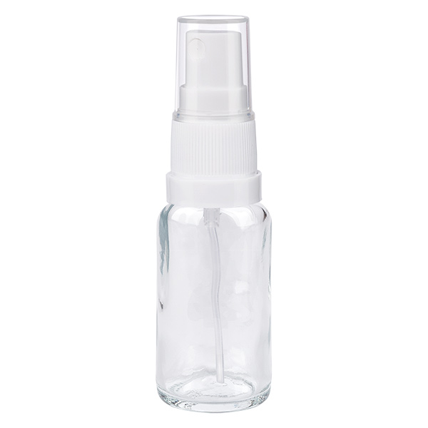 20ml lahvička s rozprašovačem bílá/průhledný standardní uzávěr ClearLine UT18/20 20ml lahvička s rozprašovačem bílá/průhledný standardní uzávěr ClearLine UT18/20