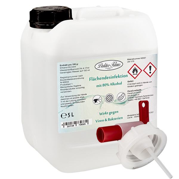 N&#225;pl&#328; pro dezinfekci povrch&#367; 5L Doktor-Klaus