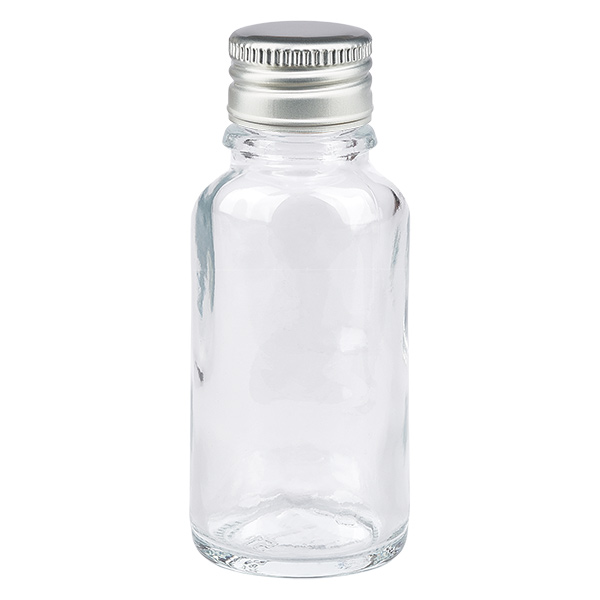 20ml lahvi&#269;ka 11mm &#353;roubovac&#237; uz&#225;v&#283;r hlin&#237;k-st&#345;&#237;bro standard ClearLine UT18/20