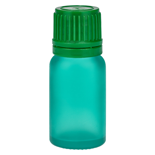 10ml láhev 11mm šroubovací uzávěr zelený tamper evident GreenLine UT18/10 10ml láhev 11mm šroubovací uzávěr zelený tamper evident GreenLine UT18/10