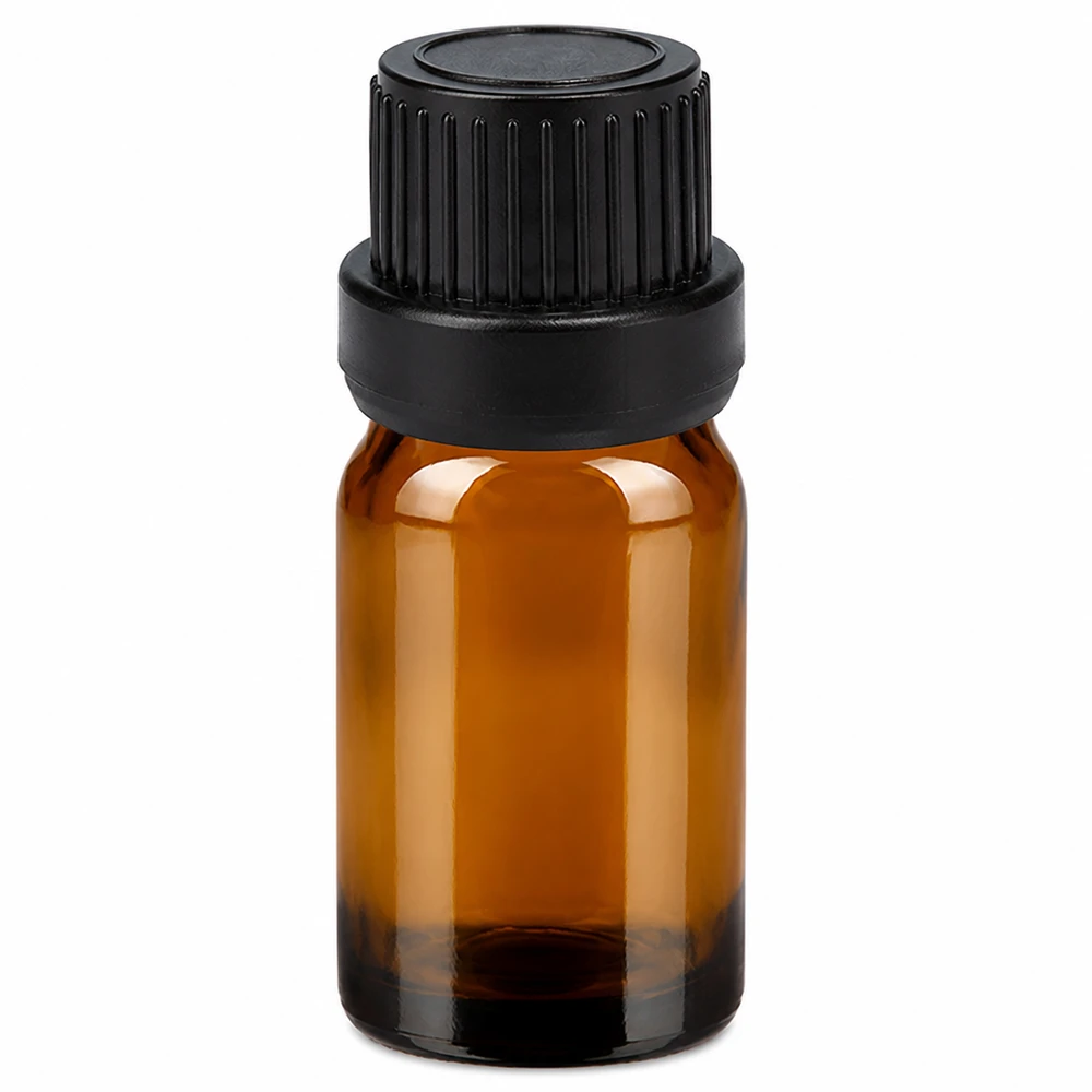 5ml lahvička s kapátkem 2mm černá s uzávěrem s ochranou proti manipulaci BrownLine UT18/5 Hochwertige 5ml Glasflasche mit Tropfer ideal für DIY Kosmetik und Öle