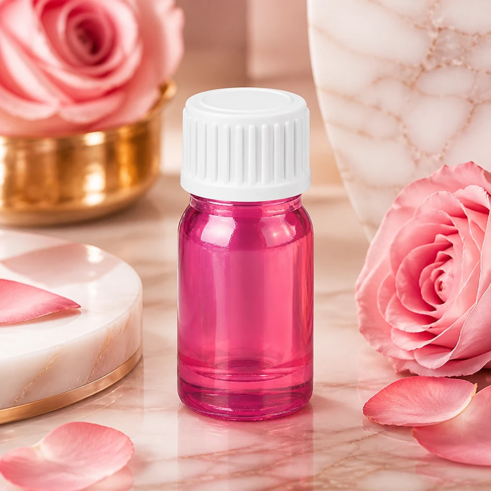 5ml lahvička s kapátkem 0,9 mm bílá standardní PurpleLine UT18/5 Hochwertige 5ml Tropfflasche violett für Labor und Aromatherapie mit STD Gewinde PurpleLine