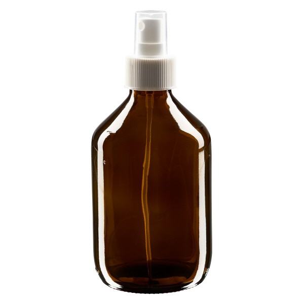 300ml lahvička na léky hnědá, s rozprašovačem s pumpičkou bílá ApoGlas 300ml lahvička na léky hnědá, s rozprašovačem s pumpičkou bílá ApoGlas