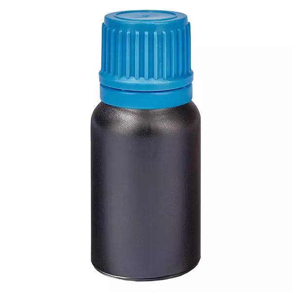 10ml lahvička 11mm šroubovací uzávěr modrý uzávěr s ochranou proti manipulaci BlackLine UT18/10 10ml lahvička 11mm šroubovací uzávěr modrý uzávěr s ochranou proti manipulaci BlackLine UT18/10