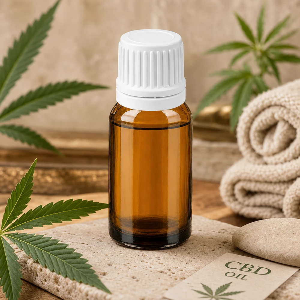 10ml lahvička s kapátkem 0,7mm bílá s tamper-evidentním uzávěrem BrownLine UT18/10 Handliche 10ml Braunglas Tropfflasche mit weißem Sicherheitsverschluss für CBD Öle und Extrakte