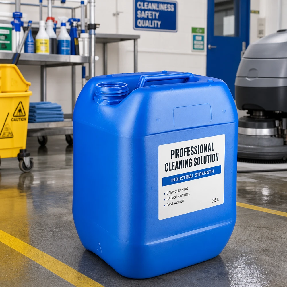 Kanystr 10 litrů modrý bez uzávěru Stapelbarer blauer Kunststoffkanister 10 Liter ohne Deckel für Chemikalien