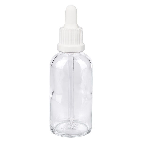 50ml pipetovací lahvička bílá s uzávěrem proti neoprávněné manipulaci ClearLine UT18/50