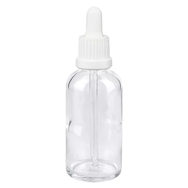 50ml pipetovací lahvička bílá s uzávěrem proti neoprávněné manipulaci ClearLine UT18/50