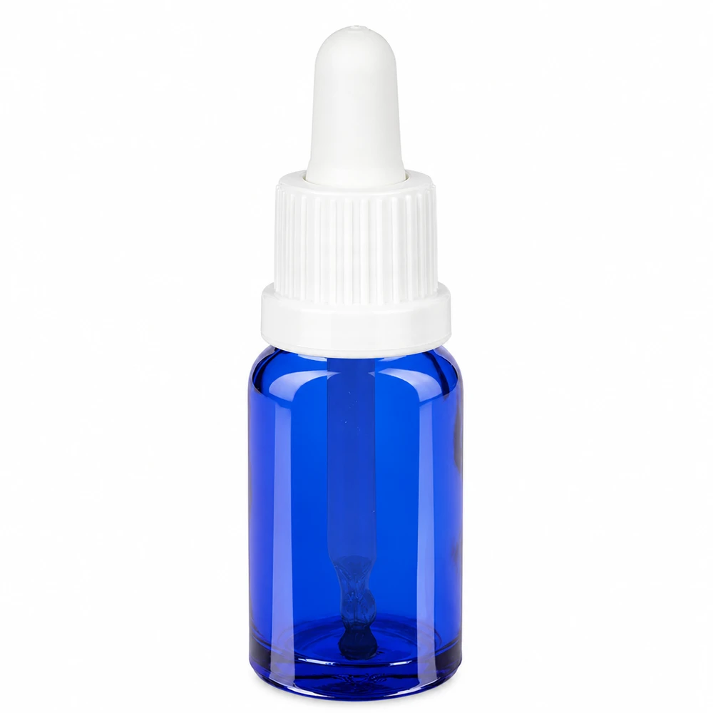 10ml pipetovací láhev bílá s uzávěrem proti neoprávněné manipulaci BlueLine UT18/10