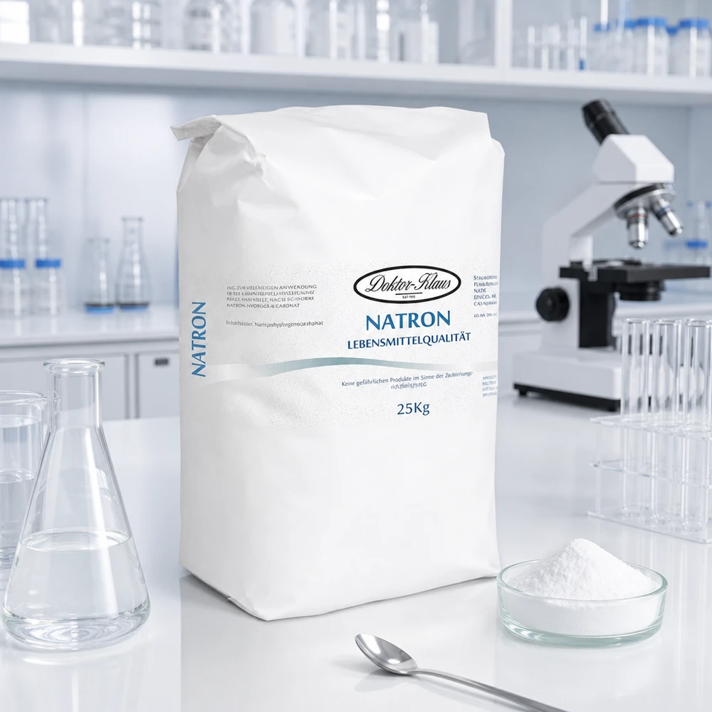 Prášek hydrogenuhličitanu sodného (hydrogenuhličitan sodný) 25kg 25kg Natriumhydrogencarbonat Sack mit ultrarfeinem weißen Pulver für präzise Dosierung