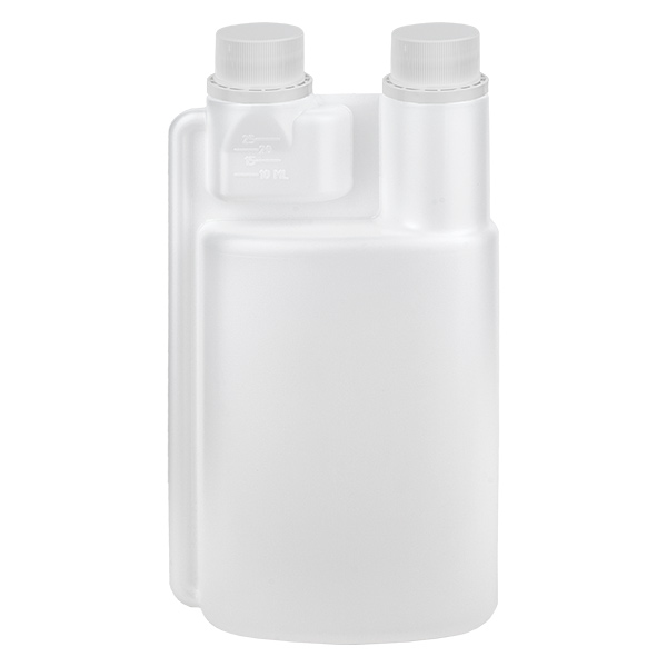 Dávkovací láhev 500 ml HDPE čirá (dávkovací komora 25 ml). Dávkovací láhev 500 ml HDPE čirá (dávkovací komora 25 ml).