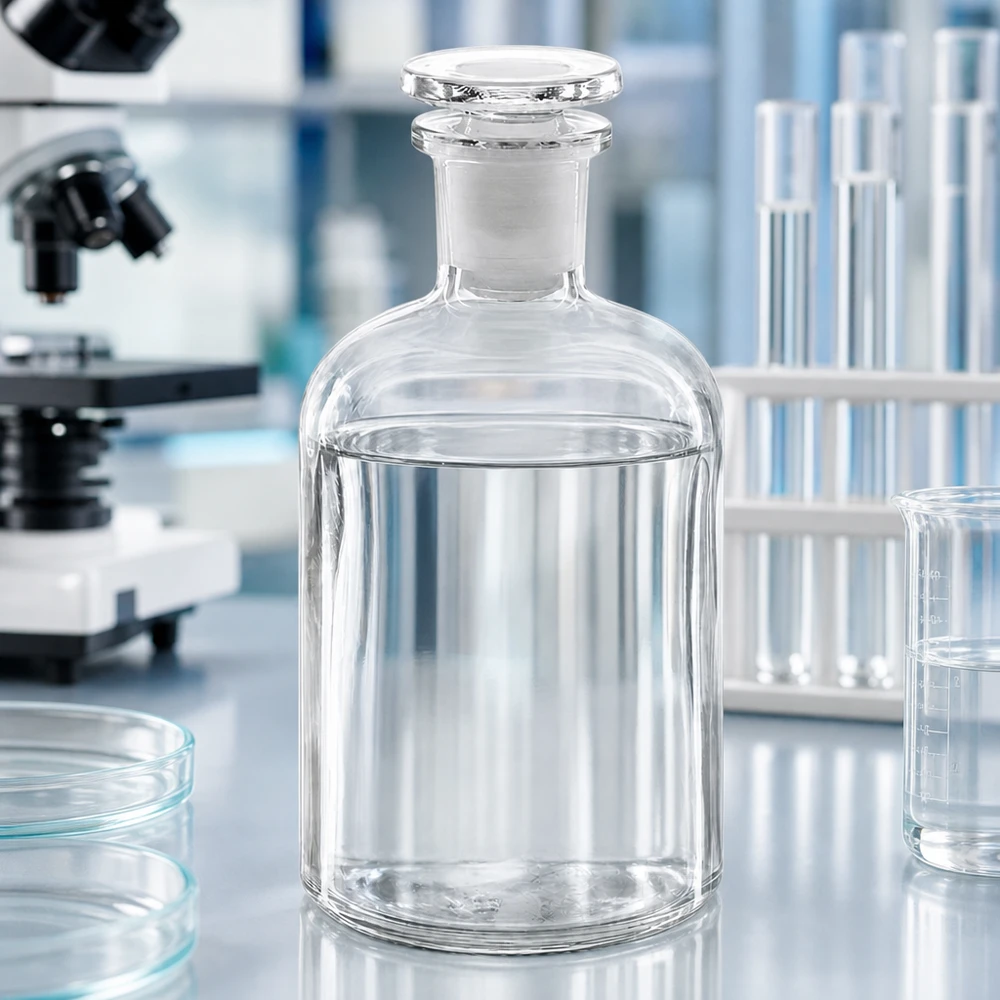 Láhev s kulatým ramenem 250ml čirá skleněná zátka s úzkým hrdlem Aufbewahrungsflasche Glas klar 250ml mit Glasstopfen Enghals für Laborproben und Lösungen