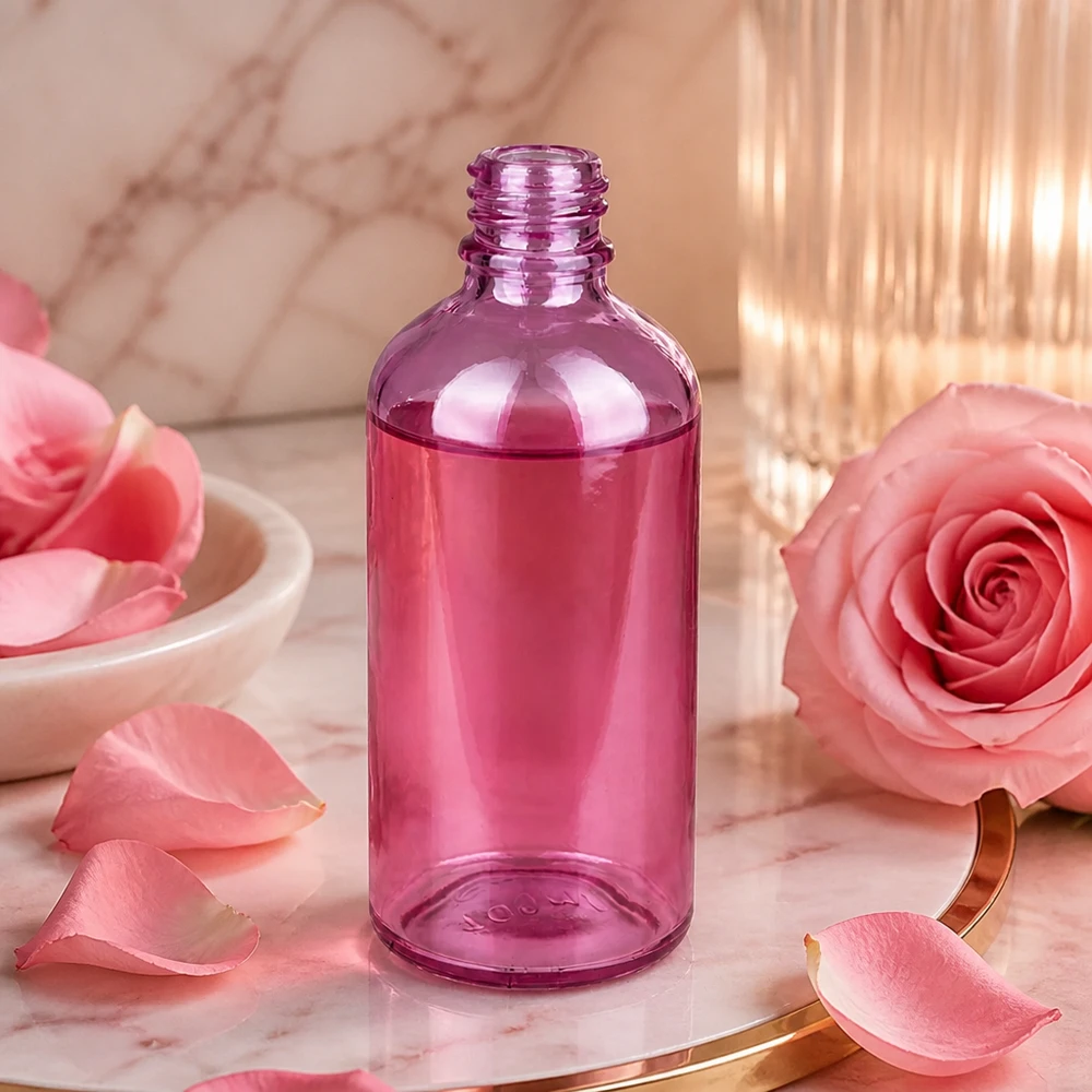 100ml lékárenská lahvička PurpleLine UT18/100 UNiTWIST ze skla. Dekorative 100ml Violettglas Flasche UNiTWIST UT18/100 schützt Inhaltsstoffe vor UV Strahlung