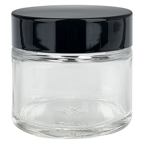 Skleněná dóza 60ml čirá, s víčkem s vložkou UNiTWIST Skleněná dóza 60ml čirá, s víčkem s vložkou UNiTWIST