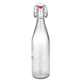 500ml skleněná láhev + otočný vršek PVC UNiTWIST 500ml Glasflasche mit Bügelverschluss PVC transparent leer Getränkeflasche zum Befüllen