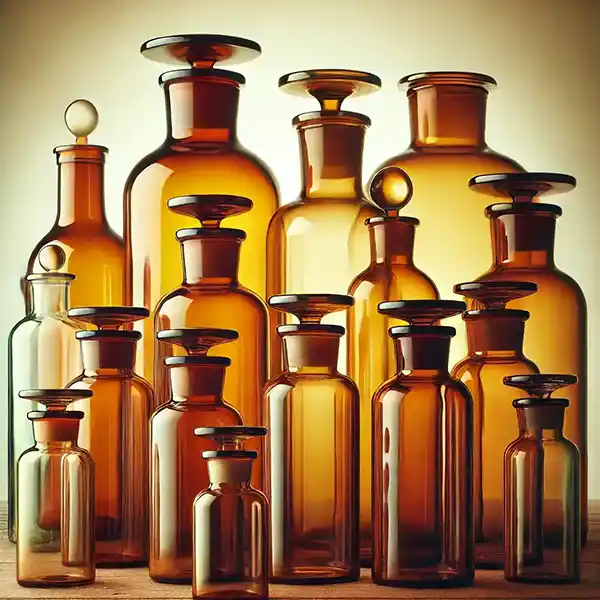 Weithals-Apothekerflaschen