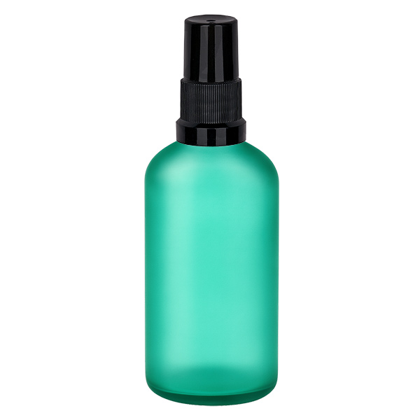 100ml lahvička s rozprašovačem černá standardní uzávěr GreenLine UT18/100 100ml lahvička s rozprašovačem černá standardní uzávěr GreenLine UT18/100