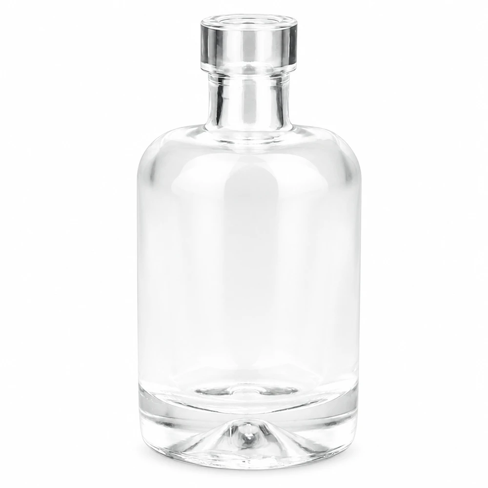 50ml Glasflasche Amelie transparent mit silbernem Schraubverschluss UNiTWIST System für Parfum und Kosmetik